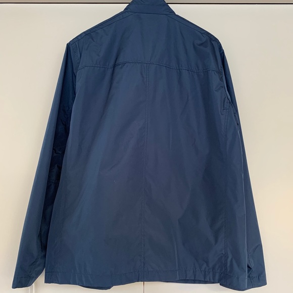 Hook and Echo Men’s Navy Blue Rain Jacket - Picture 2 of 5